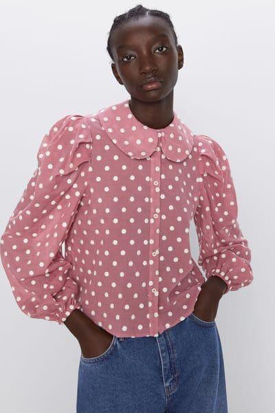 Zara pink polka hotsell dot