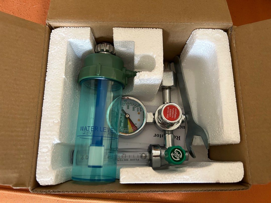 10lbs Portable Oxygen Tank with Stainless Steel Cart and Oxygen