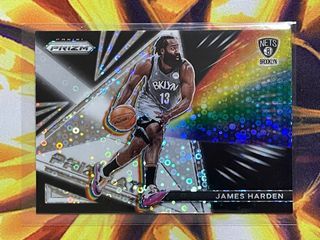 2021-2022 NBA Panini Prizm Basketball Card - James Harden ‘Prizmatic’ Fast Break Disco Prizm Insert (Brooklyn Nets)