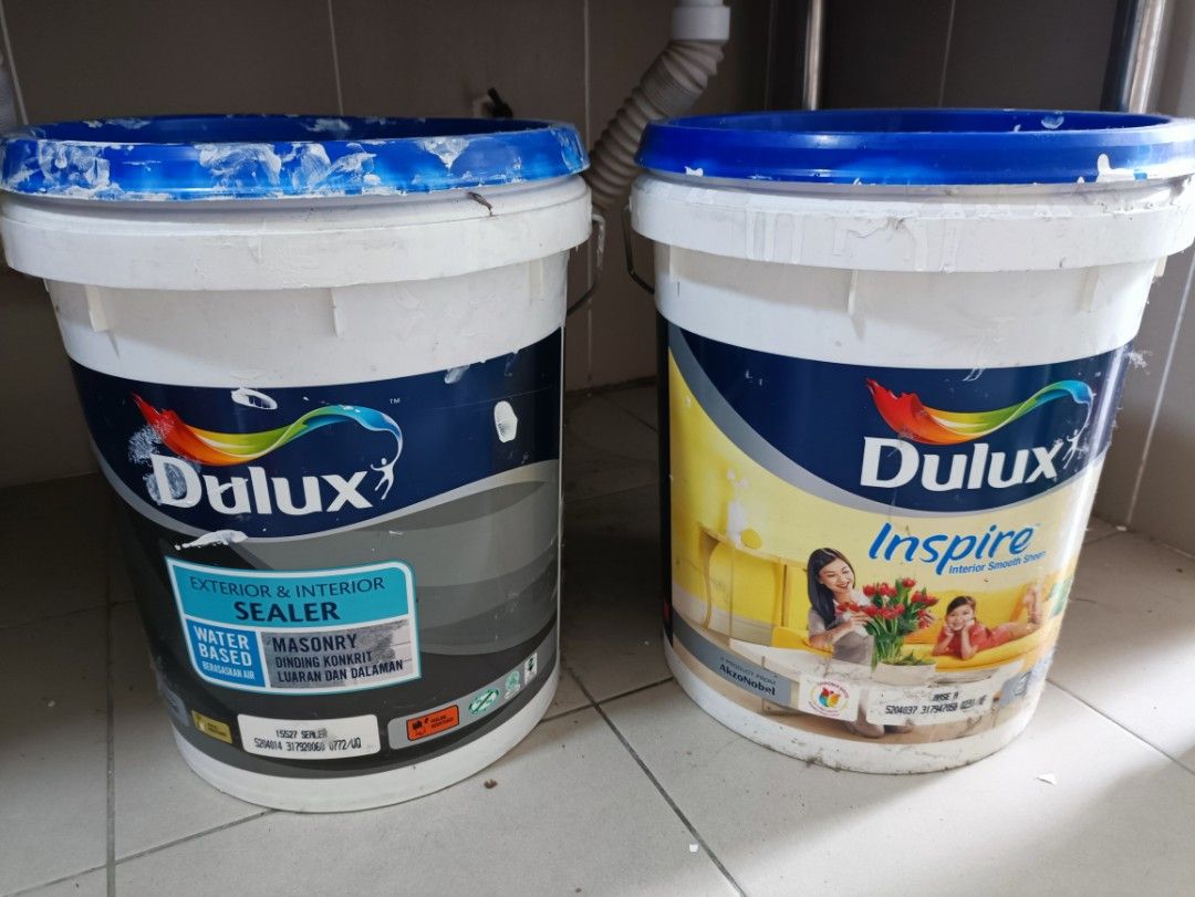 2 Dulux Paint (White), Furniture & Home Living, Home Improvement