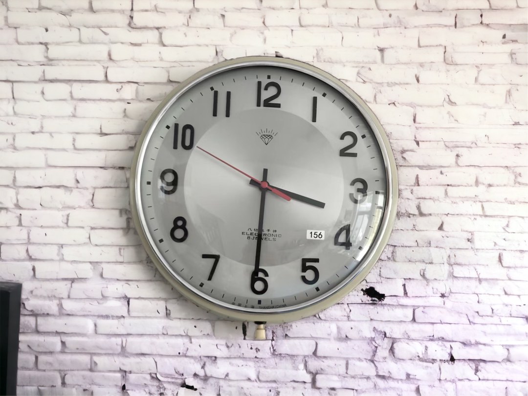 32 cm Numeric Dial 32 cm Transistor Clock 8 Jewel Diamond Clock battery Shanghai Diamond clock 8