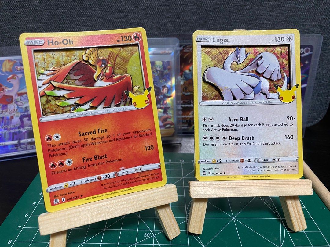 Pokemon Card Shadowboxes 3D Handcrafted Pokémon cards craft - Shadow Box Art (Celebration Lugia ...