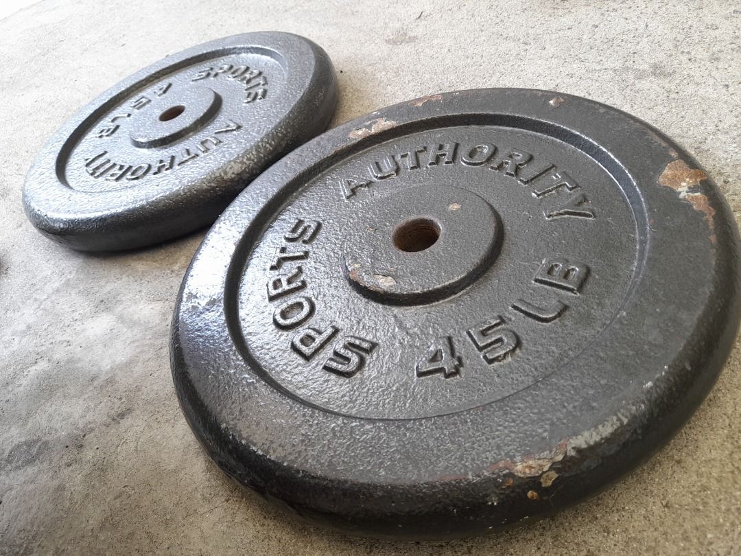 45 lbs. / 20.4 kg Sports Authority Weights / Plates on Carousell