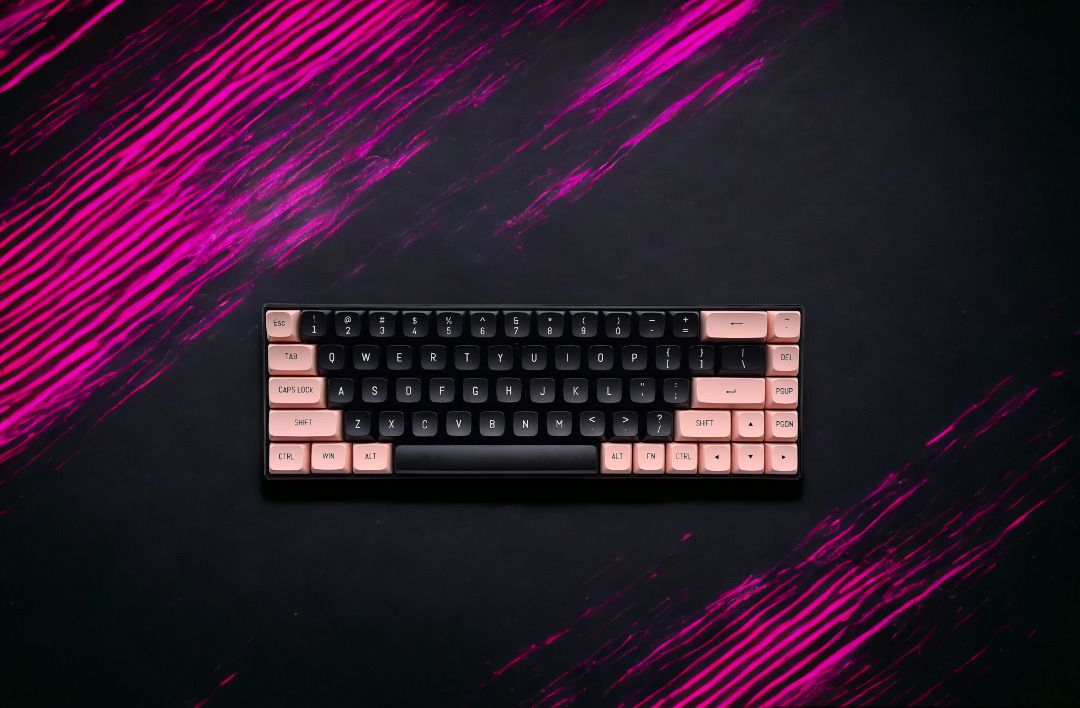 65% Custom Mechanical Keyboard (BlackPink2608)- Fully Modded, Computers ...