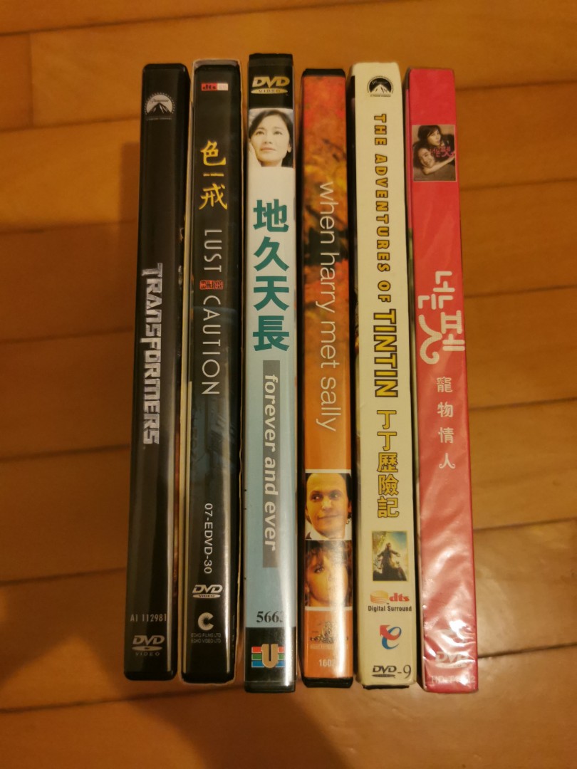 6隻DVD $50 (見圖), 興趣及遊戲, 音樂、樂器& 配件, 音樂與媒體- CD 及