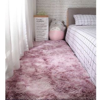 贈送🤗 粉紫色長型地毯場地毯 40*120