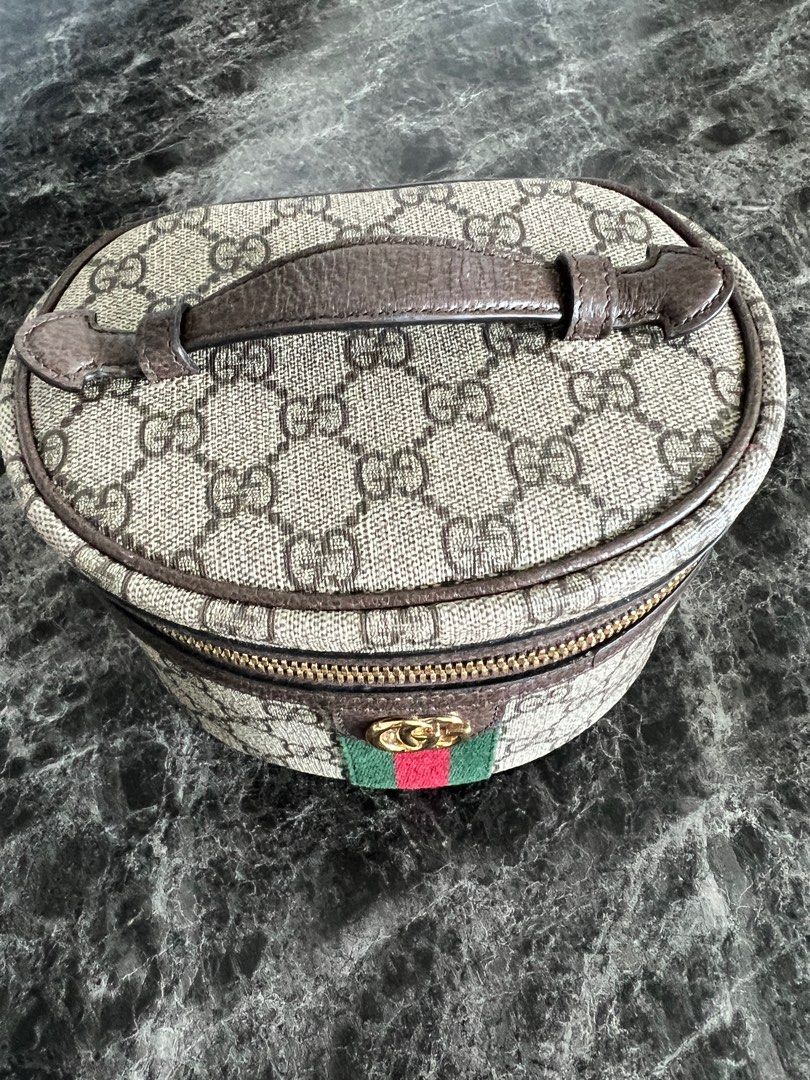 Gucci Gg Supreme Ophidia Cosmetic Case Pouch Mini Bag 627463