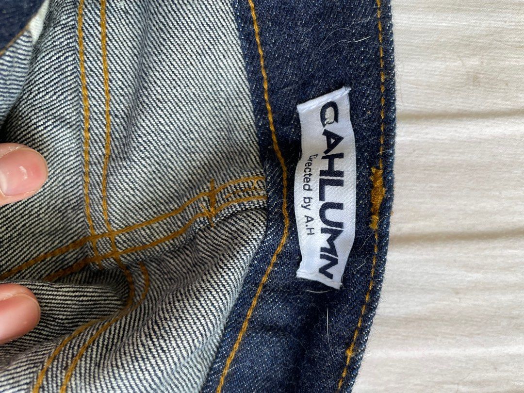 現貨Cahlumn Selvedge Denim Pant “Baggy” city boy A.h ssz, 男裝, 褲