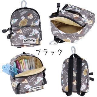 ‼️現貨‼️ [Chiikawa]OUTDOOR PRODUCTS  筆袋 袋 背囊 書包  圓筒形 波士頓風格 裝飾 PEN CASE 鎖匙扣 ちいかわ 吉伊卡哇 小可愛 八字貓 兔兔 Momonga 飛鼠 栗子饅頭 風獅爺 海獺 RAKKO  ROOL BOSTON BACKPACK OD26