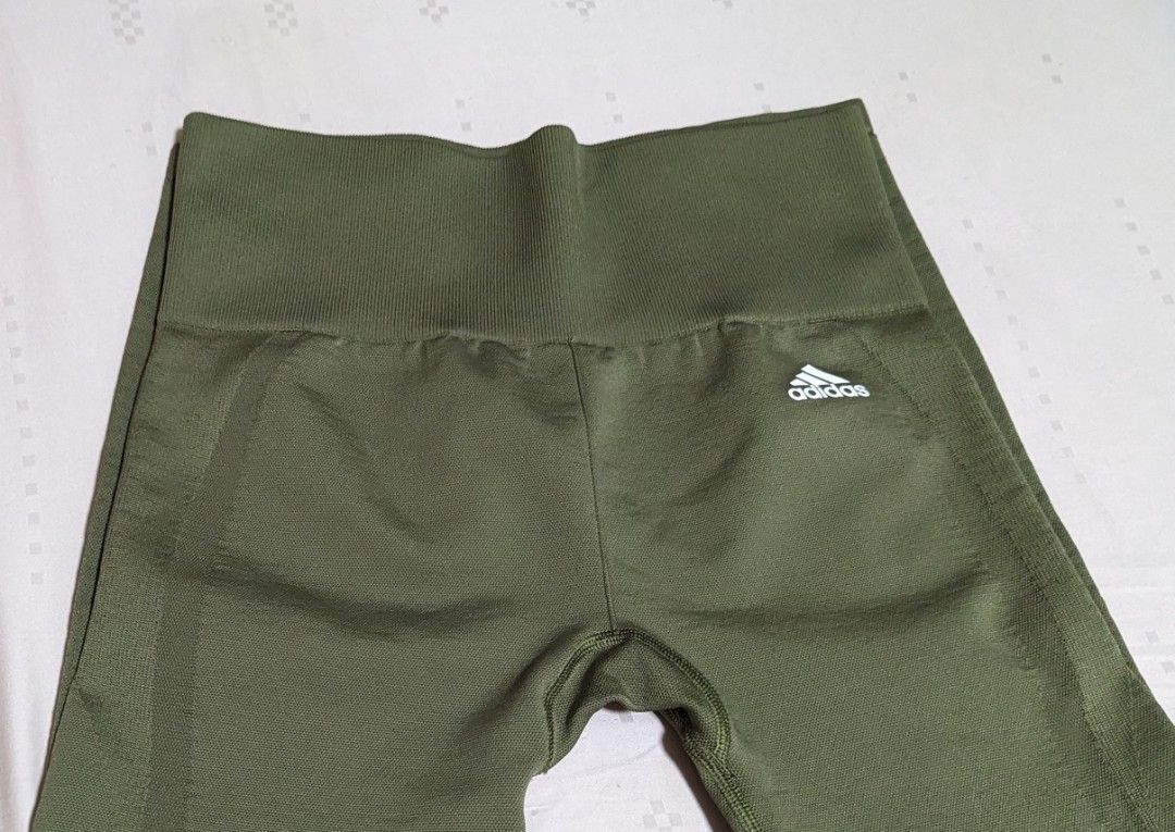 army green adidas leggings