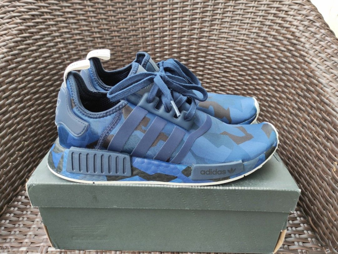 Adidas NMD R1 Camo Pack Navy Original Authentic