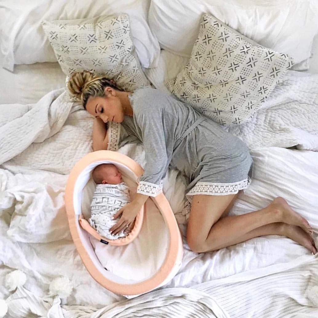 Adjustable baby bed (Category: Cots & Cribs) located in Pasig City. Submitted by unicornsanddinosaurs (Listing ID 1251111974, Image 2). Description: Mumbelli is the only womb-like, adjustable and versatile infant bed that can be used as a co-sleeper, bassinet and lounger for your baby that is proven to be safe and have a calming effect. With box and carry bag 3 pcs available No shopee check out for areas serviceable by Grab Lalamove or Angkas onl
