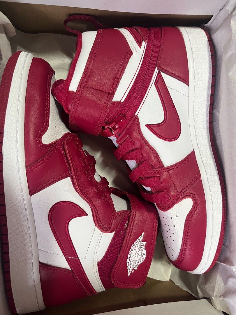 air jordan 1 hi flyease cardinal red white