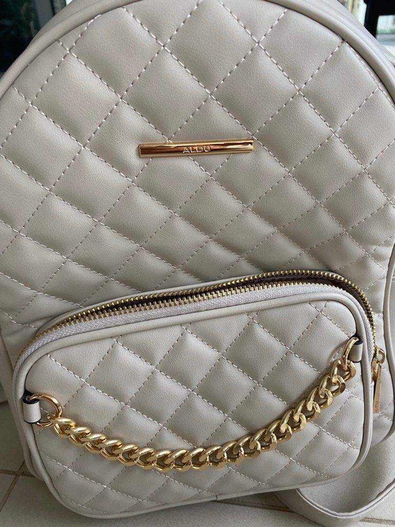 Aldo top gold backpack