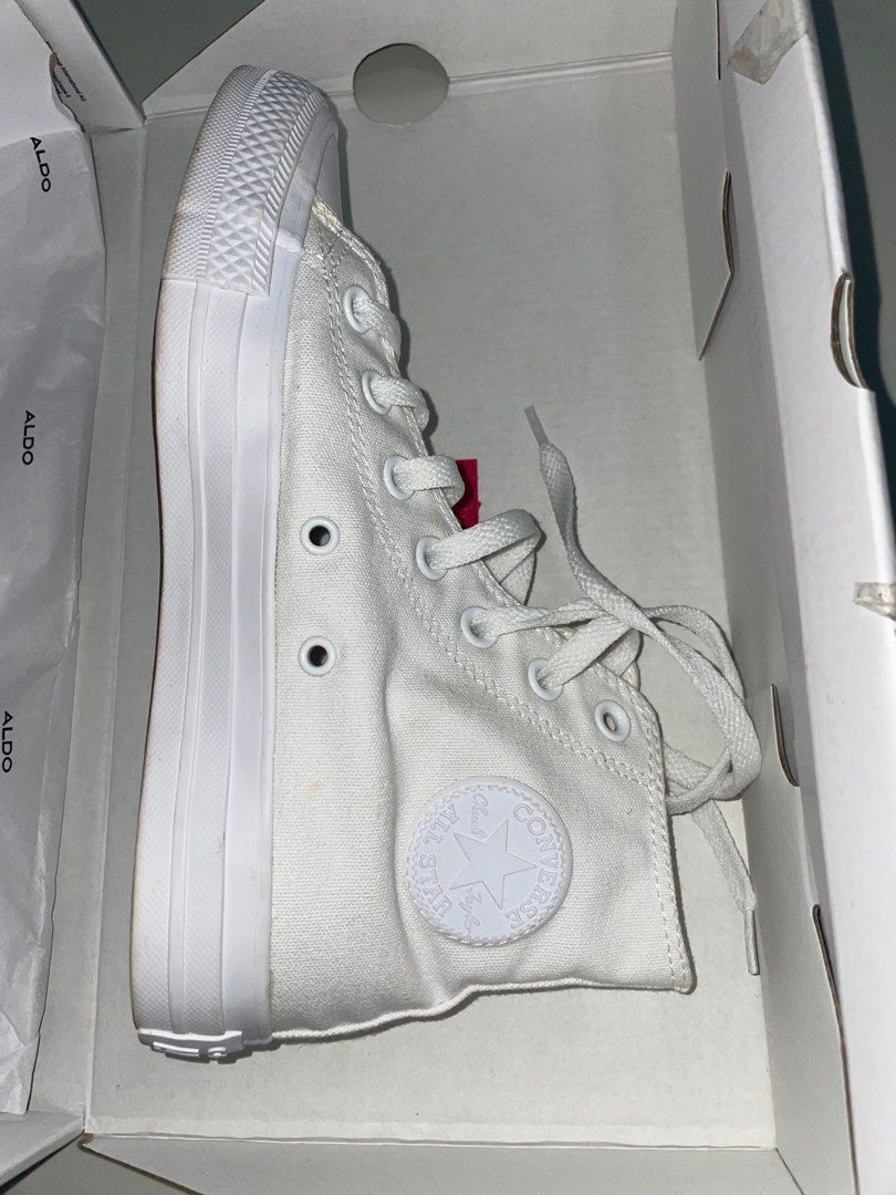 All White Converse Chuck Taylor High Tops