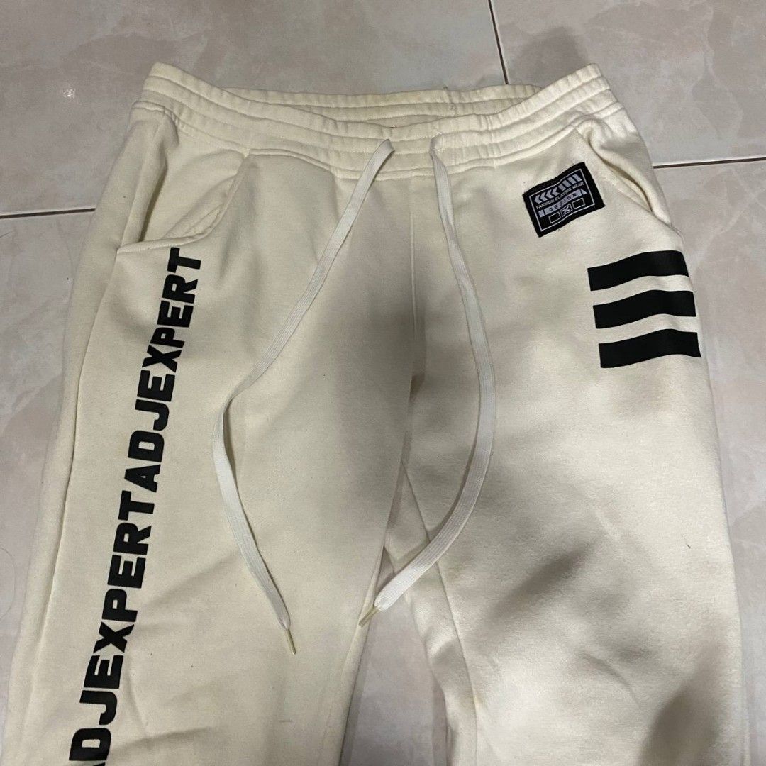 White discount denim joggers