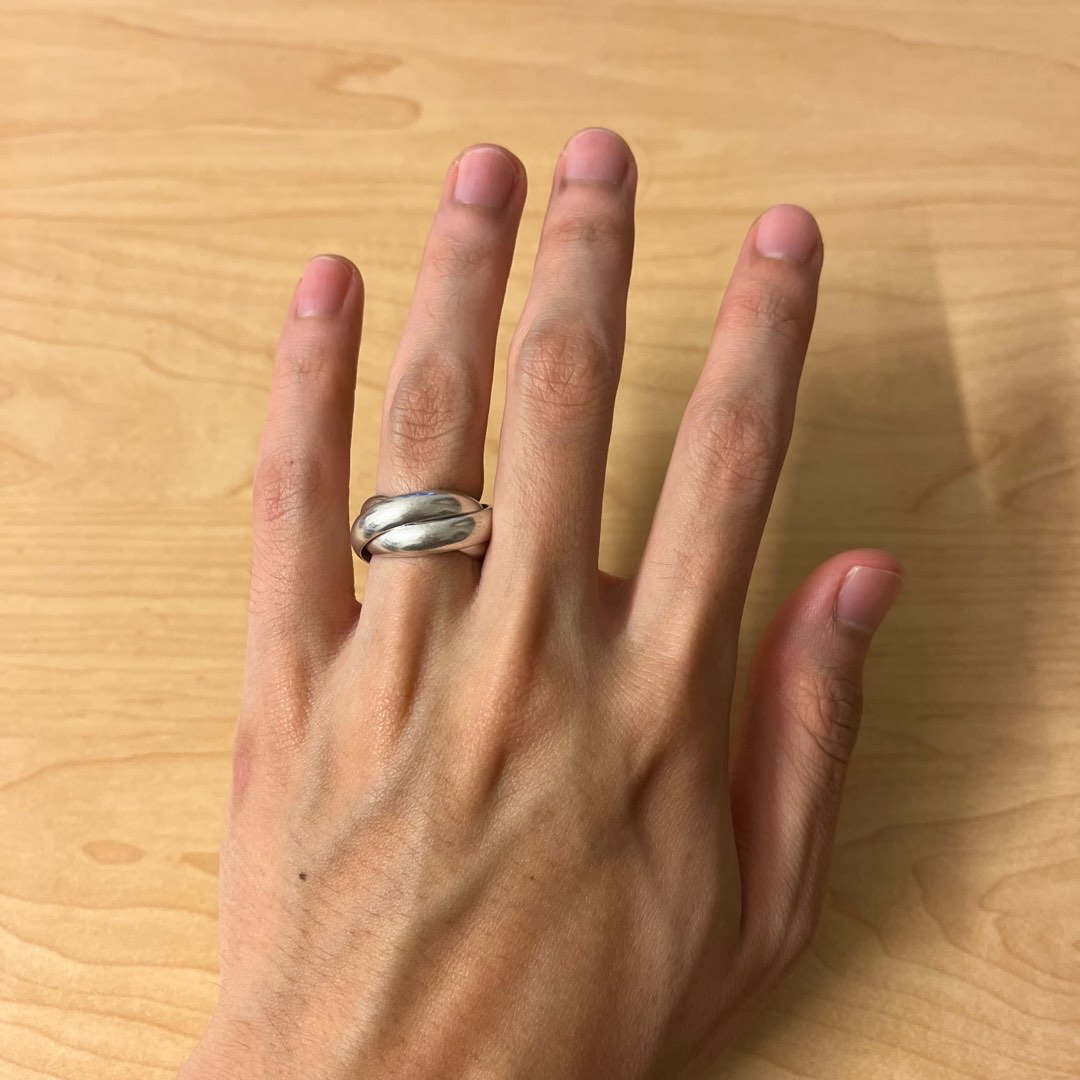 Antique silver Russian wedding ring Women s Fashion Jewelry