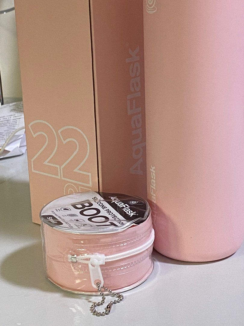 Aquaflask Ballet Pink (22oz) with Boot, Furniture & Home Living