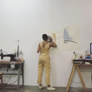Araw The Line 🌴 Painter Jumpsuit - Sand