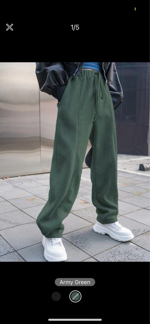 Army green sweatpants sales