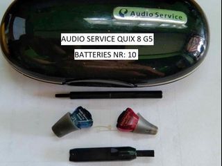 Audio Service quiX 8 G5 Hearing Aid (LEFT and RIGHT)- Type: IIC-CIC