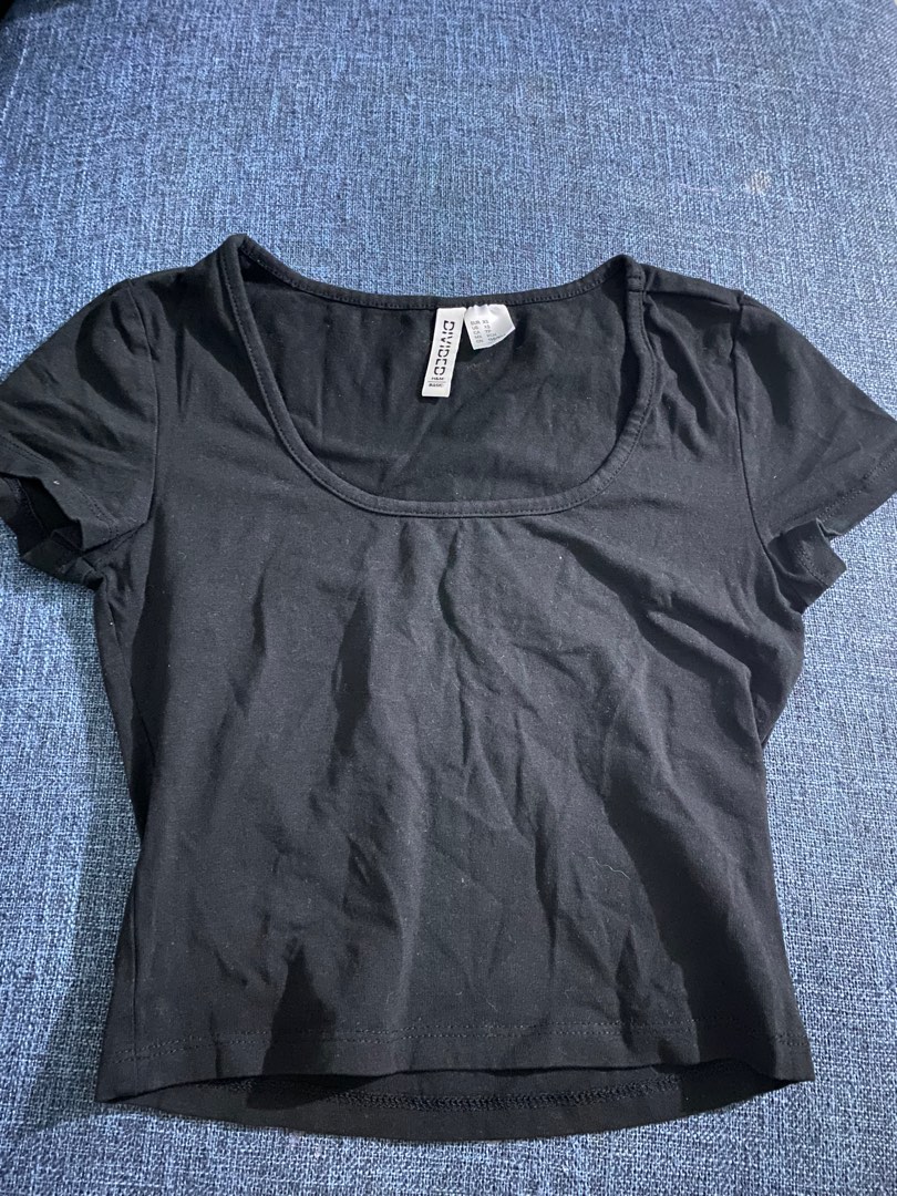 auth h&m square neck top on Carousell