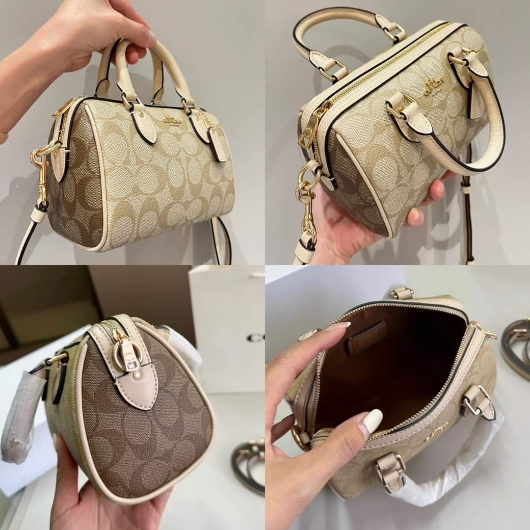 Coach Mini Bennett Satchel In Signature Canvas