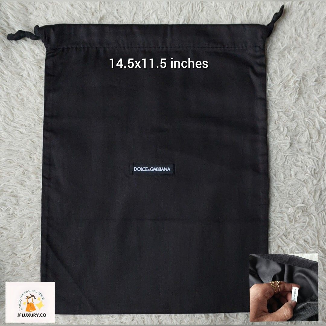 Authentic Dolce and Gabbana D G dust bag 14.5x11.5 inches Luxury Bags Wallets on Carousell