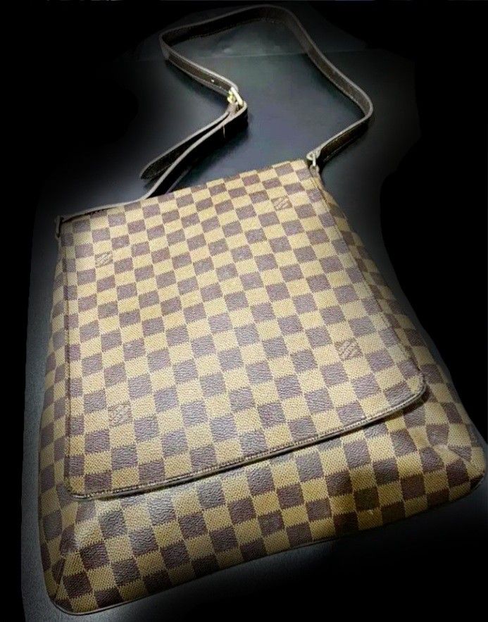 tas sling-bag Louis Vuitton Damier Ebene Musette Salsa PM Sling Bag