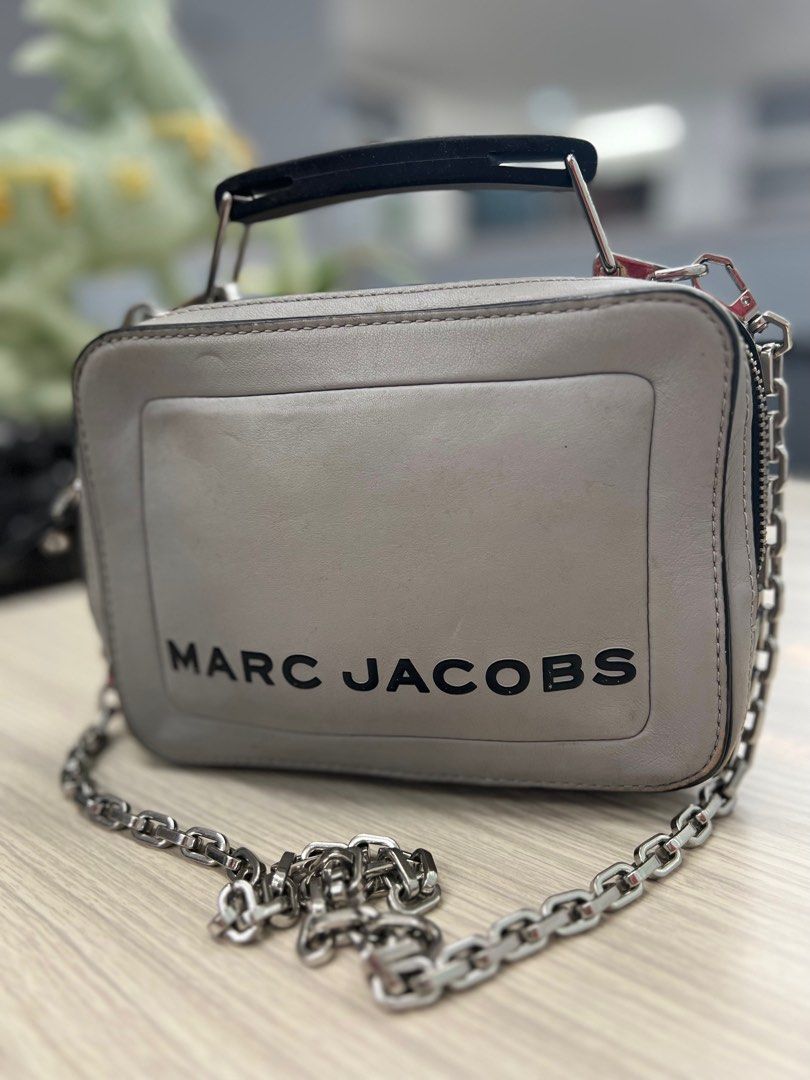 Marc jacobs box online bag grey