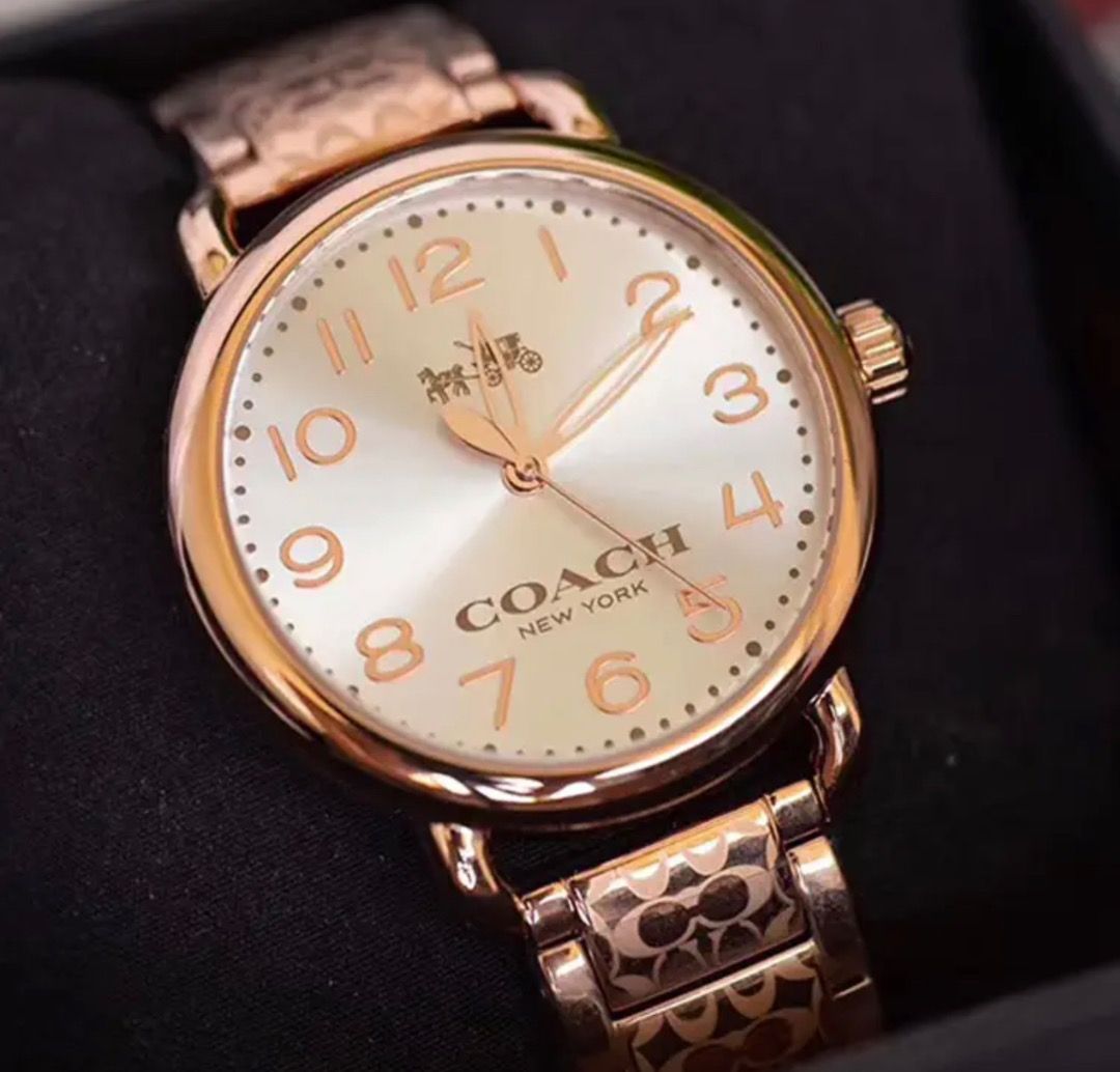 Coach delancey watch rose gold price shop