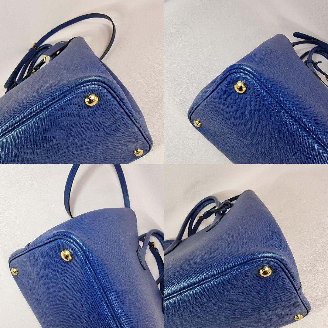 Prada - Double Bag Large Saffiano Cuir Inchiostro