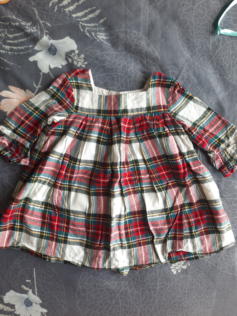 Baby gap top plaid dress