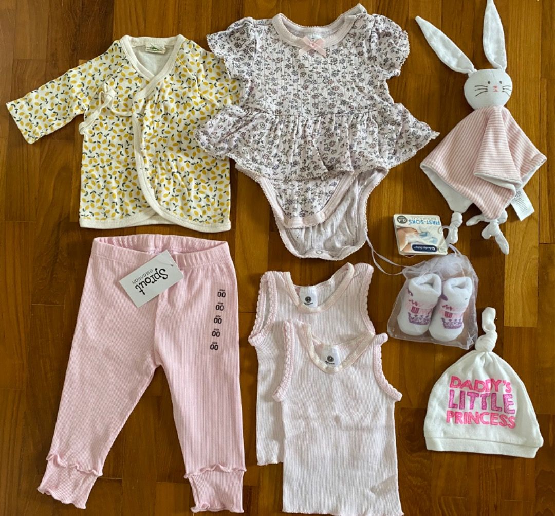 Baby girl set 3 months (tops, pants, cardigan, onesie…), Babies & Kids,  Babies & Kids Fashion on Carousell