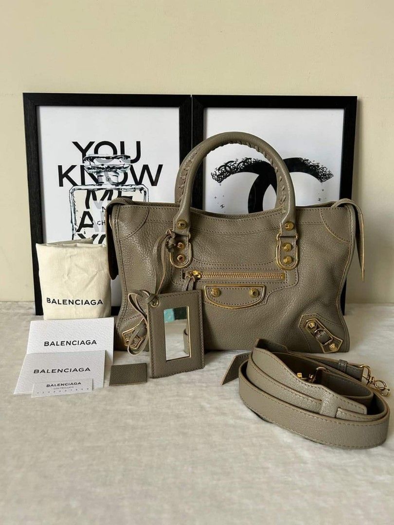 Balenciaga gris discount taupe metallic edge
