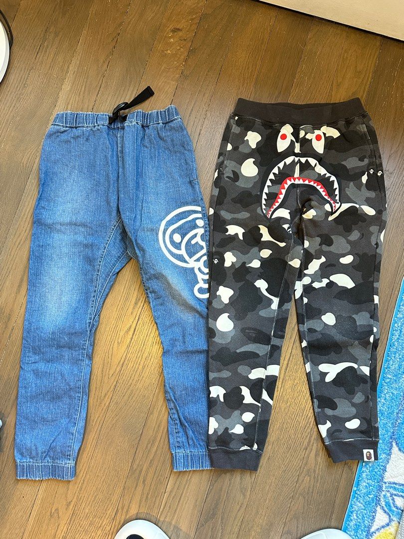 Kids bape pants best sale