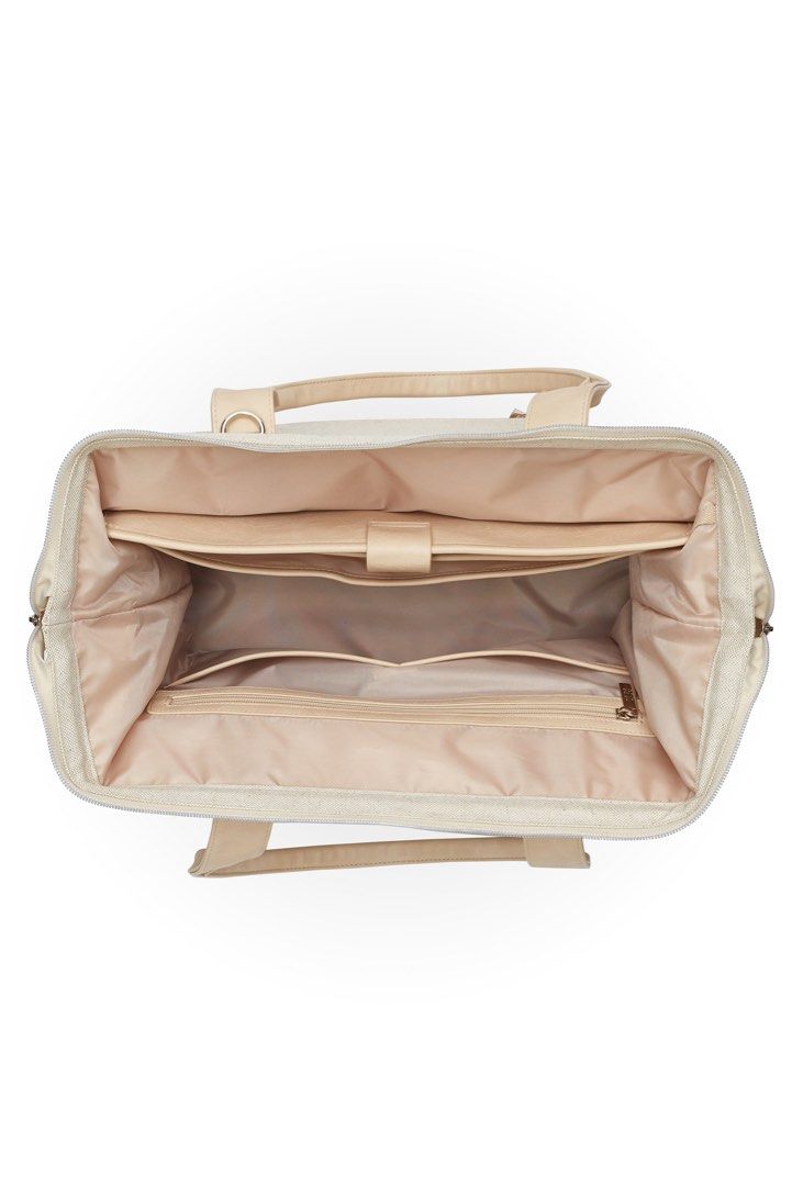 Beis The Convertible Mini Weekender in Beige Women s Fashion