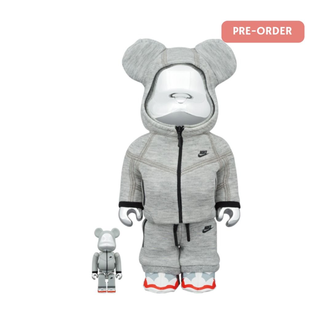 BE@RBRICK NIKE TECH FLEECE N98 100％ & 400％, 興趣及遊戲, 玩具