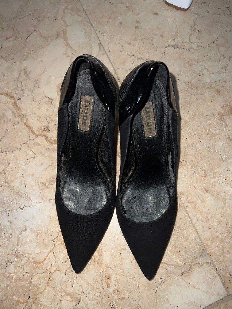 Black online dune heels