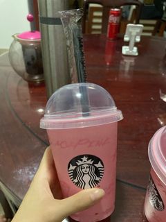 Get STARBUCKS Pink Cup 458ml 1pc Delivered