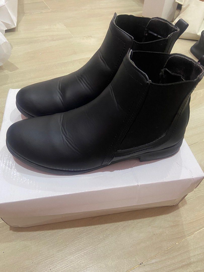 Park lane wide fit flat chelsea boots online