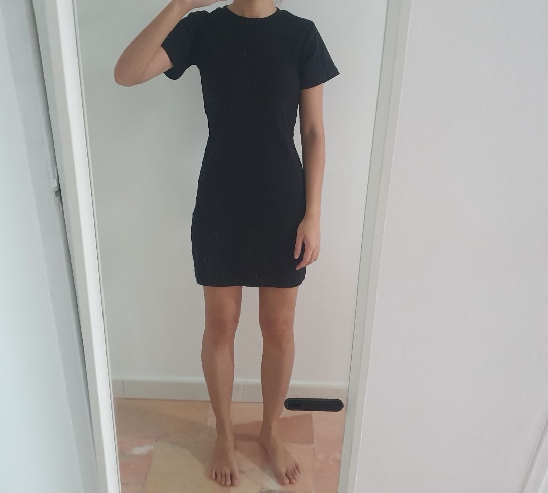 Casual black cheap shirt dress