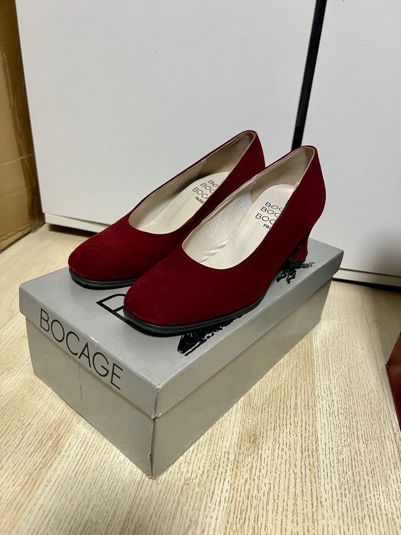 Red box top heels