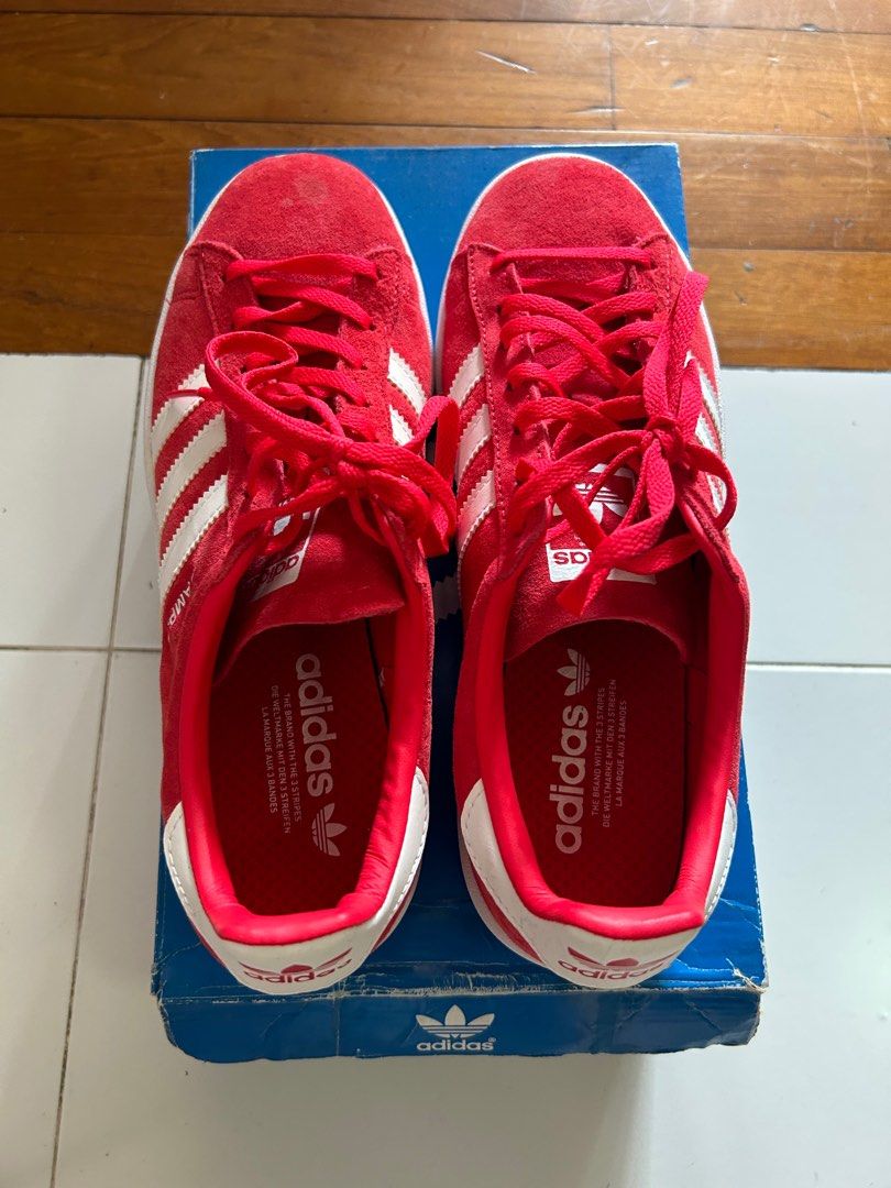 Red member exclusive adidas sneakers top