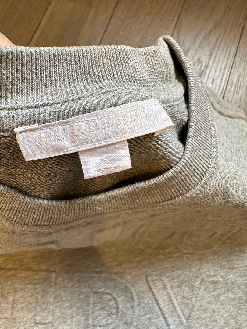 Burberry sweater 2025 kids silver