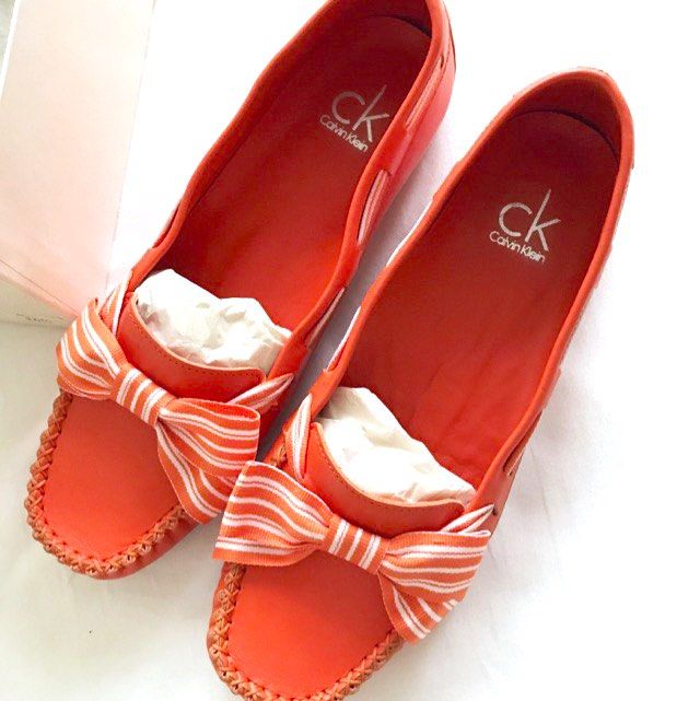 Calvin klein red on sale flats