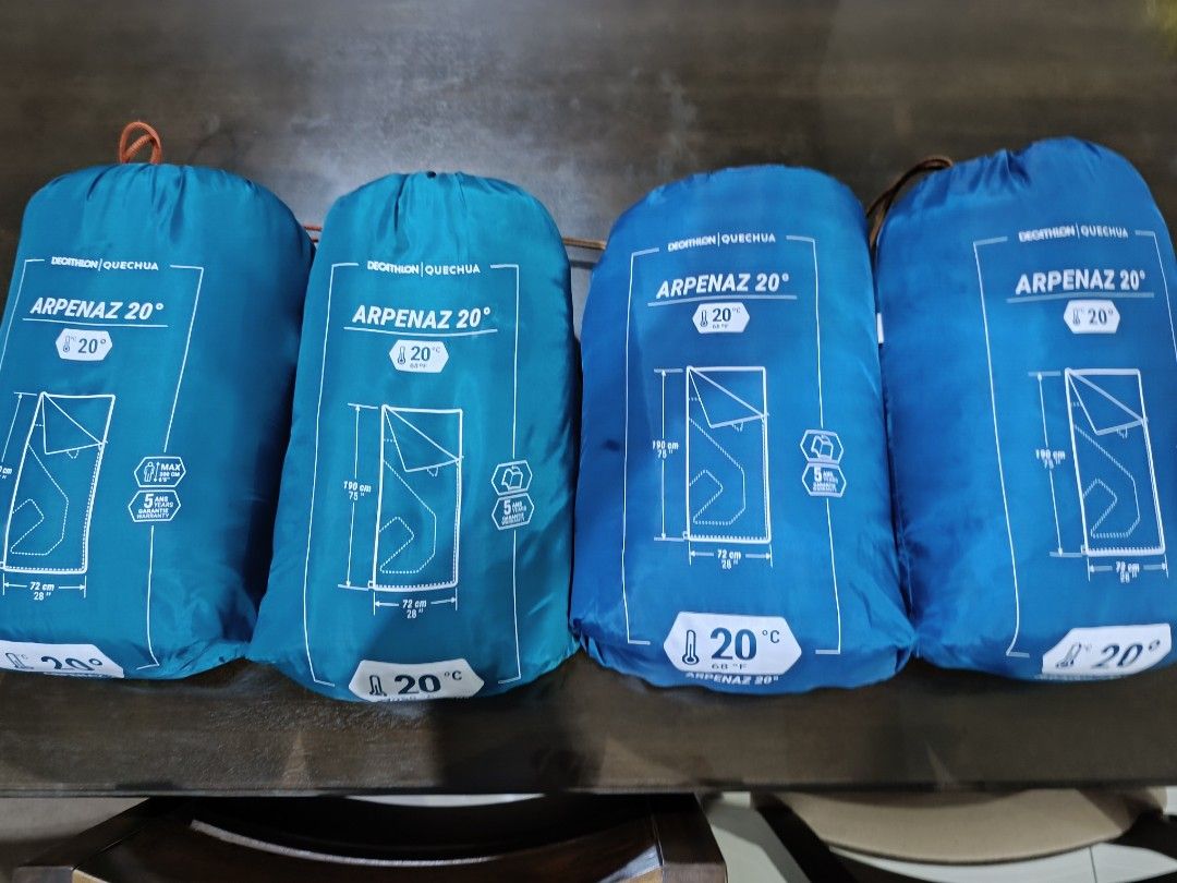 Camping sleeping beg Arpenaz Sports Equipment Hiking Camping