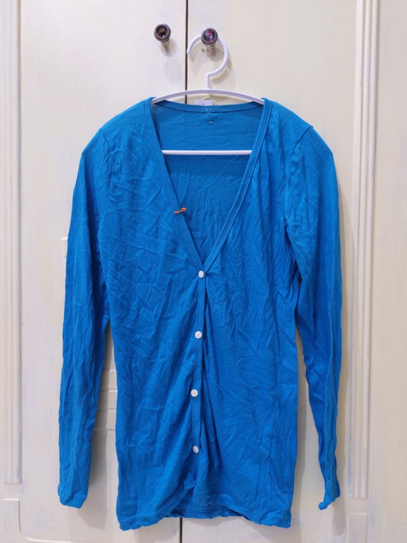 Cardigan Biru on Carousell