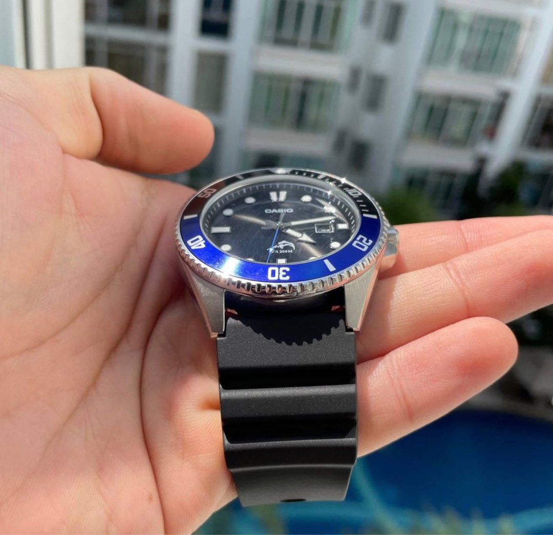 Casio Duro Marlin MDV106B 1A1V Watch Batman Men s Fashion