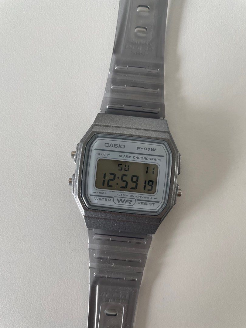 Casio f91w clearance grey